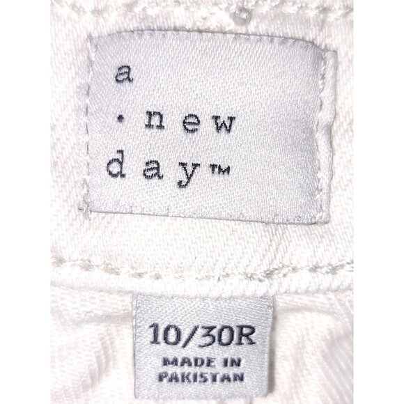 A New Day Womens Pants 10/30R Khaki Beige Straight Leg Cotton Stretch - Picture 5 of 6